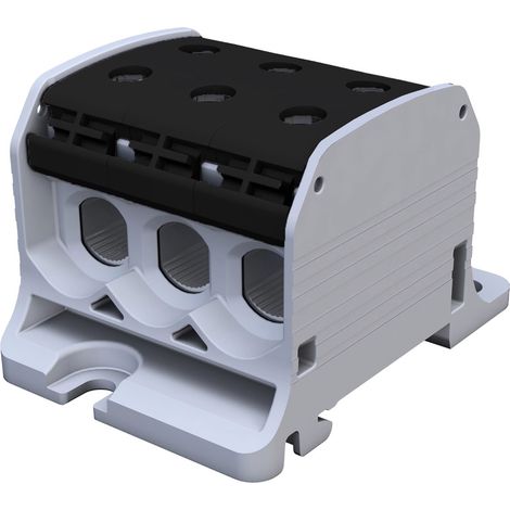 Conector de carril roscado STB 50-3 Al/Cu 87360 SIMBLOCK, negro (1/4)
