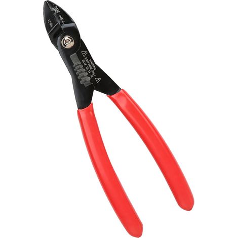 Pince professionnelle à sertir et dénuder fil et câble électrique 7 pouces pour bornes (1/5)