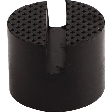 Support de cric de sol avec patin en caoutchouc et rail de châssis fendu, diamètre 5 cm / 1,96 pouce