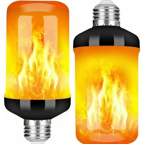 Paquet de 2 Ampoule LED E27 à effet de flamme - 5 W (1/5)