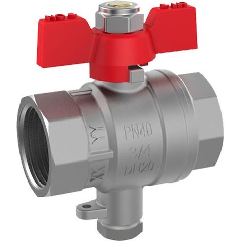 Vanne à bille IG 1 avec support de capteur M10x1