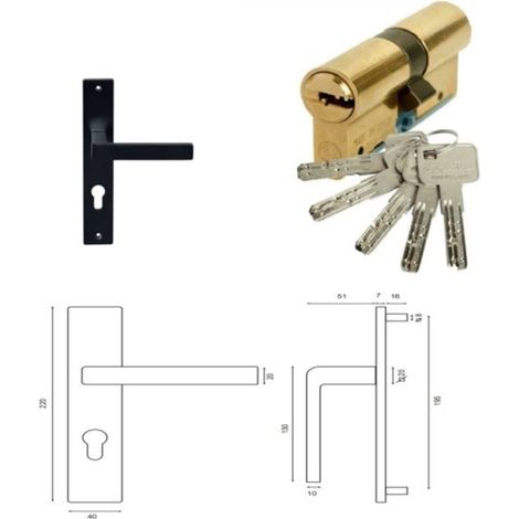 Poignée Et Barillet Porte D'entre 010723no Gd Menuiseries