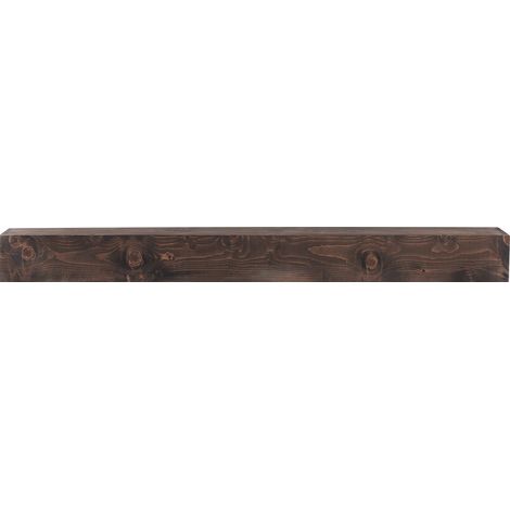 Mophorn Kaminsims, 72" x 8" x 5", hält bis zu 50 lbs, Kaminsims aus Naturholz für über dem Kamin, schwebendes Bauernhausregal zur Wandmontage, handgefertigtes hellbraunes Dekor