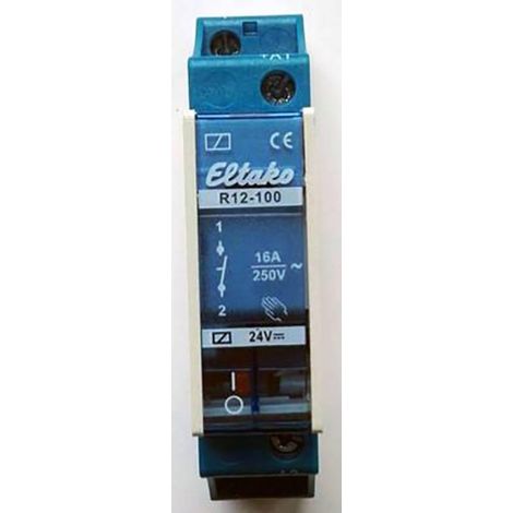 Eltako R12-100-24V CC relé para carril DIN 16A