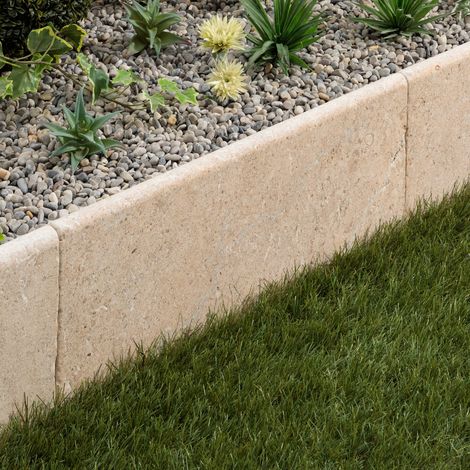 Bordure de jardin Pierre d'Egypte Bronze 60x30x3 cm (à l'unité) - RO'MA NATURE