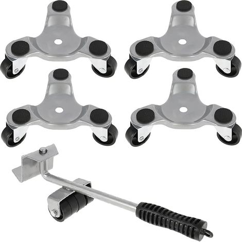 Kit De Levage Meubles - 3 Rouleaux Pour Déplacement Sur Sol Plat - Usage Domestique Et Professionnel - 1 Pièce (1/5)