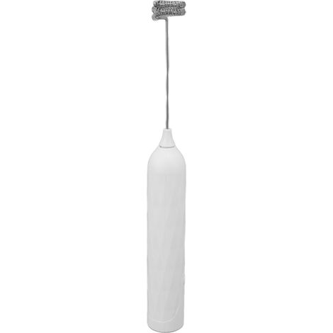 Petit batteur à œufs ménager, mini mixeur multifonction, batteur électrique portable, fouet, mousseur à lait et café sans fil, blanc (1/5)