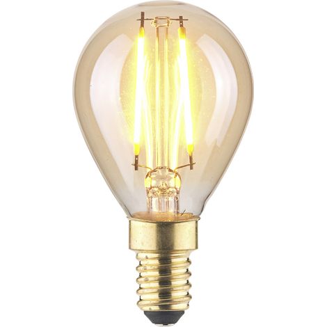 LightMe LM85053 LED  E14 Tropfenform 2.5 W Bernstein (Ø x L) 45 mm x 80 mm  1 St.