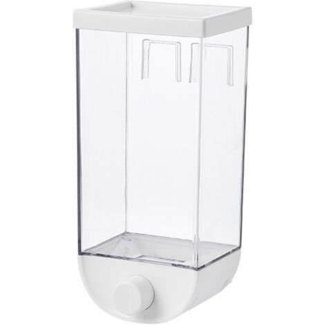 BUNTHAUS Pot de stockage de céréales mural, pot de cuisine en plastique transparent de qualité alimentaire scellé, boîte de rangement à pression(1500) (1/5)