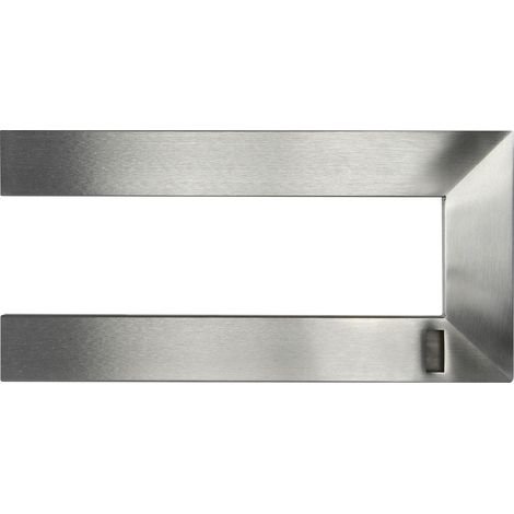 Simausrom Garderobenstange U Form rechts - Kleiderstange 300x150mm für die Garderobe unter der Hutablage, Edelstahl gebürstet