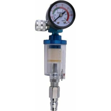 Pneumatic spray gun with pressure regulator + Oil separator filter Separator tool (1/3)