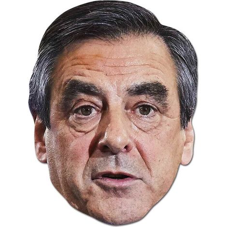 Masque en carton - Homme Politique François Fillon (1/3)