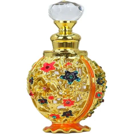 Frasco de 12 ml para aceite esencial con abridor de botellas de bola vintage y dispensador de aceite esencial. (1/5)