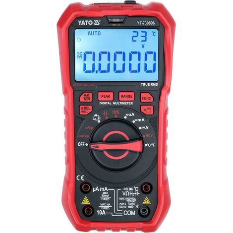 Misuratore digitale LCD True RMS 60000. - YT-730896 (1/5)