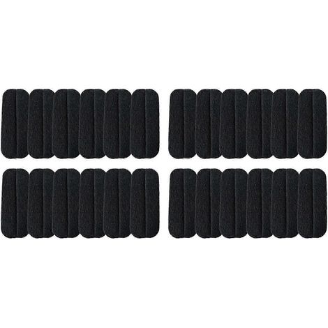 Lot de 24 filtres pour ventilateur de plafond, fabriqués à partir de coques de noix de coco activées et de charbon actif. Adhésif pour une fixation facile sur les pales du ventilateur et une meilleure (1/4)