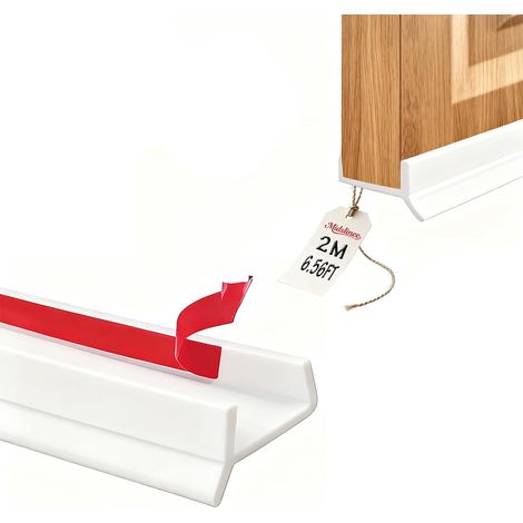 2M Blanc Joint Plinthe Cuisine Profil D’étanchéité pour Bois de 15 mm 16 mm 17 mm Protection Plinthe, Joint Plinthe Cuisine Profil D’étanchéité (1/5)