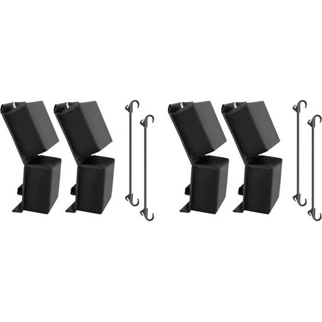 4 parafanghi per moto d'acqua, parafanghi per barche con cordini elastici, per parafanghi per barche Jet Dock (1/2)