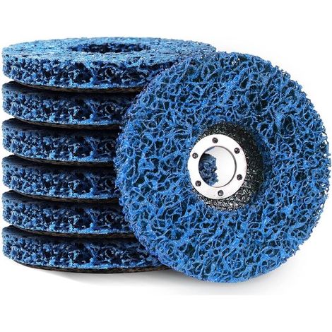 Polierscheiben – 100 mm – 7 Scheiben – zum Entfernen von Farbe und Rost – blau (1/5)