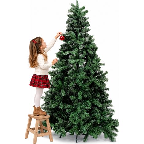 Albero di Natale Canada 240 cm Verde Decorazione Addobbo Natalizia Foltissima (1/5)