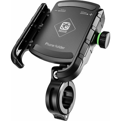 Supporto per telefono da bicicletta, supporto per telefono da moto anti-vibrazione, supporto universale per smartphone da manubrio con rotazione a 360°, compatibile con smartphone iPhone, Samsung, Hua (1/4)