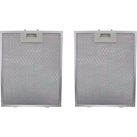 Lot de 2 filtres à graisse en métal pour hotte aspirante de cuisine, 320 x 260 mm (1/5)