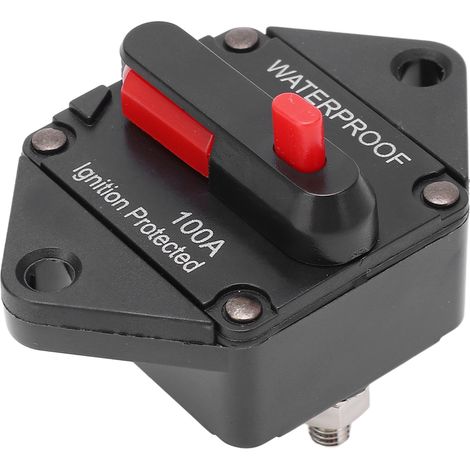 Disjoncteur 32 V CC avec réarmement manuel, étanche, pour voiture, bateau, camion, bus, camping-car, quad, 100 A (1/5)