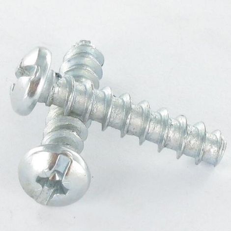 Vis Euro Tête cylindrique bombée TCB POZI et fendu 6X27 Diamètre de tête: 9.5 Acier zingué à-500 pièces