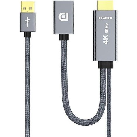 Câble adaptateur HDMI vers DisplayPort 4K 60 Hz