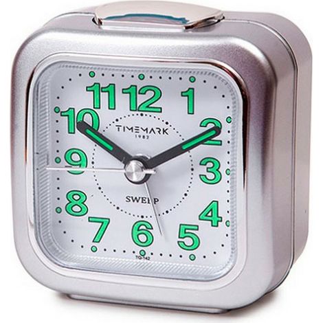 Orologio-Sveglia Analogico Timemark Argentato