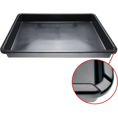 [NEUWERTIG] B-Ware Bgs Technic Wanne Auffangwanne Mehrzweckwanne 50 L Schwarz Entleerhilfe 88x60x10