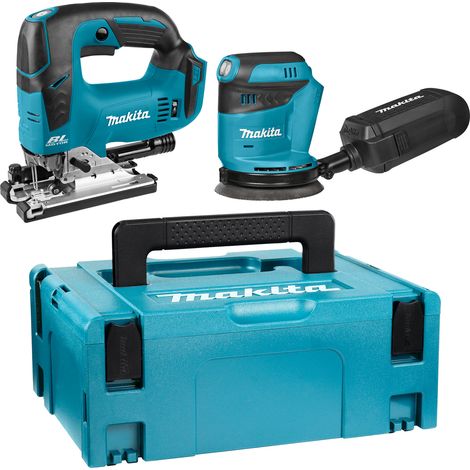 Stichsäge DJV182 + Exzenterschleifer DB O180 nu makpac - MAKITA - DLX2276J