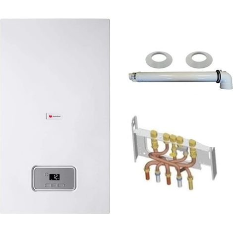 Saunier Duval – Chaudière gaz à condensation 25 kW – Ventouse – Micro-accumulation ECS – Rendement 108,5% – Dimensions compactes 30 cm de profondeur