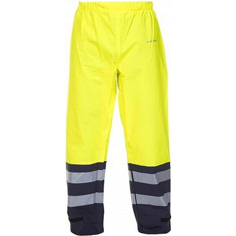 Pantal贸n impermeable amarillo alta visaibiliad'talla XL'Hydrosoft de Hydrowear XL HYDROWEAR VALE PU 014580FYXL (1/4)