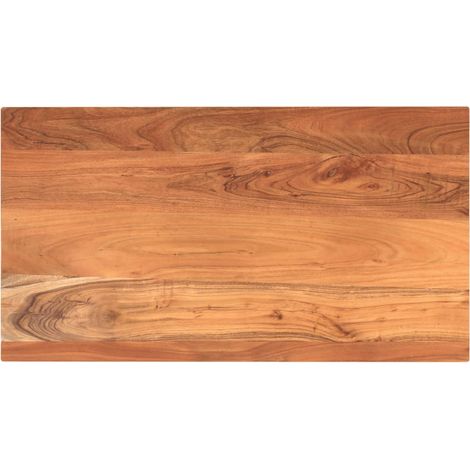 Dessus de table-Plateau de table de remplacement 110x70x3,8cm rectangulaire bois massif d'acacia (1/5)