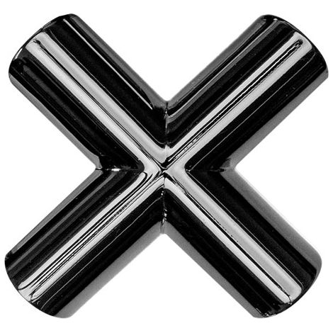 Equis - Pomo Cruz 40x40Mm Z07 Latón Brillo