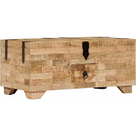 Maison Exclusive - Tavolino da Salotto in Legno Massello di Mango 80x40x35 cm (1/5)
