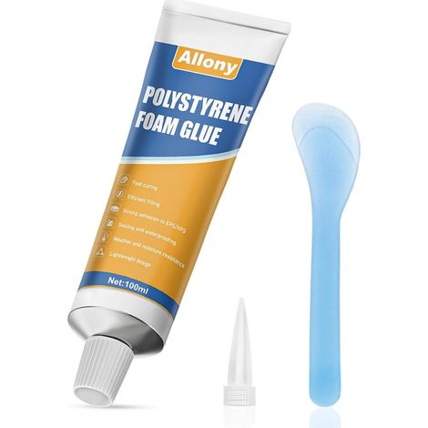 Polystyrene Glue, Model Glue, Strong and Flexible, Waterproof, 100 ml (1/5)