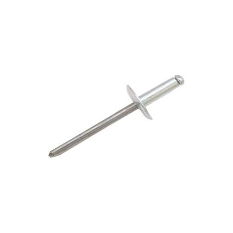 Rivet Aluminium Argent longueur 6mm diamètre 3.2mm ( Prix pour Sachet de 100 )
