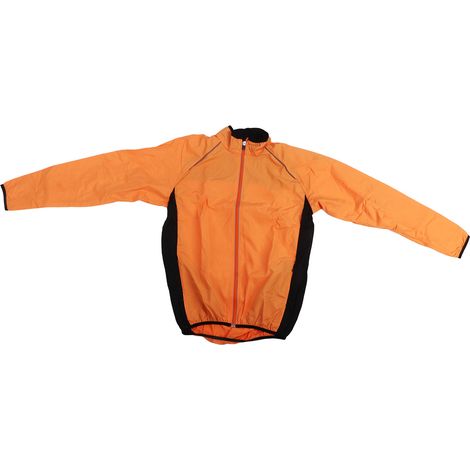 Veste d'entraînement décontractée, douce, imperméable et respirante à manches longues, idéale pour le cyclisme, la course à pied et la pêche, pour hommes et femmes, orange, taille M. (1/5)
