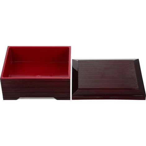 Boîte à bento en plastique noir avec compartiments pour le (1/5)