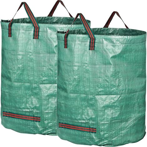 2X Sacs de Jardin 300L indéchirables 67cm x 84cm (1/4)