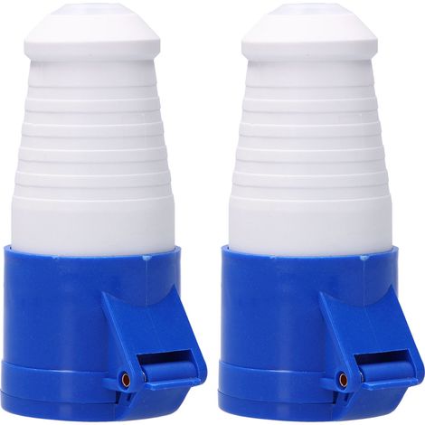 Lot de 2 connecteurs industriels à prise, étanches, à 3 broches, offrant une excellente conductivité et une grande durabilité (220 V à 250 V). (1/5)