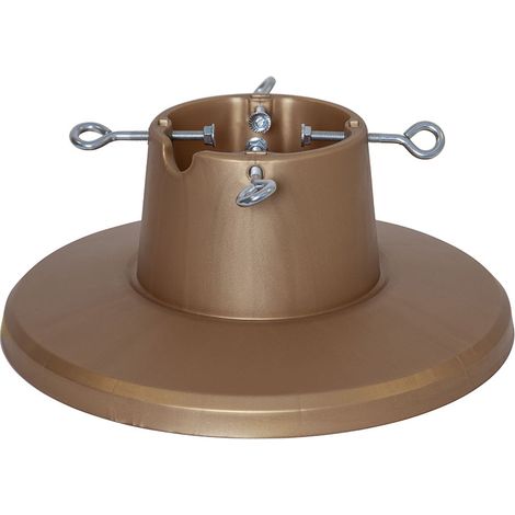 Support d'arbre "Granig", doré, plastique, 1,6 litre, pour troncs de 3,5 à 10,5 cm de diamètre, hauteur max. 210 cm, 38 cm