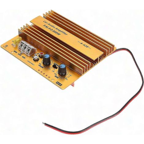 Amplificateur de voiture 800W, carte alu haute puissance pour caisson de basse, haut-parleur 12V, module renforcé. (1/5)