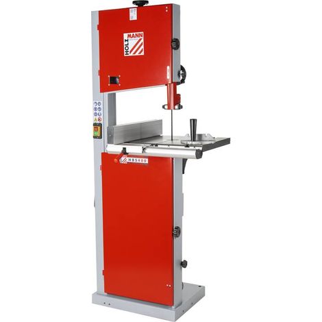 Holzmann – Scie à ruban 1100W pour bois dur – Hauteur de coupe 380mm – Vitesse d'avance 600m/min – Inclinaison de la table 0-45°