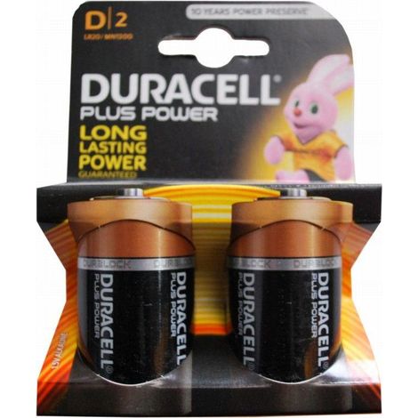 FPLUS duracell alcalina 2 pilas d ( lr 20 ) k2 plus , duracell alcalina 2 pilas d ( lr 20 ) k2 plus