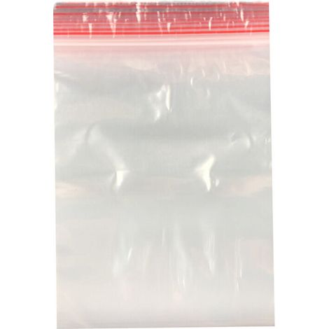 Lot de 100 sachets à fermeture à pression - 25 x 35 cm - En plastique - Fermeture à pression - 40 tailles au choix (1/5)