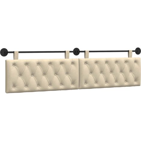 Maison Exclusive - Hängendes Kopfteil Creme Stoff (1/5)