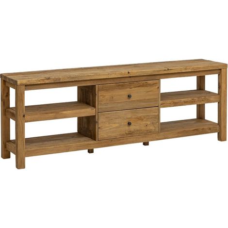 Meuble TV en bois de pin recyclé Blaise (1/5)