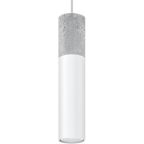 Sospensione Slim 8cm Grigio Chiaro, Bianco GU10 Lámpara colgante Slim 8cm Gris, Blanco GU10 (1/5)